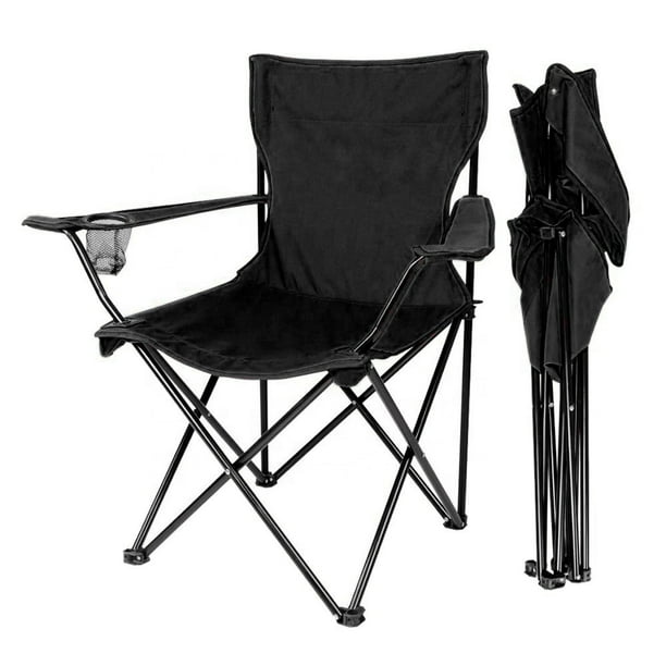 Silla Plegable Negra Jardimex camping jardin