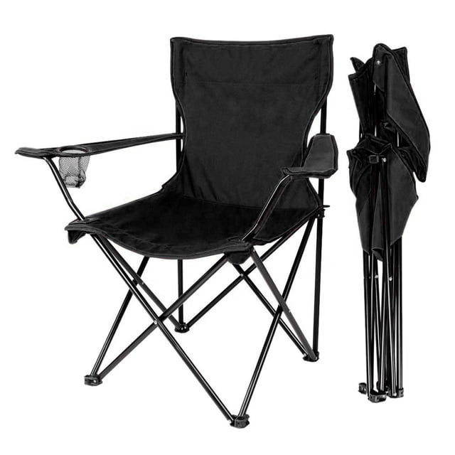 Silla Plegable Negra Jardimex camping jardin
