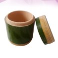 thumbnail image 4 of Natural Bamboo Rice Jar Vintage Tea Jug Bamboo Made Container Eco-friendly Food Storage Jar for Home Restaurant (Outer Diameter：10-11cm, Height: 13cm), 4 of 8