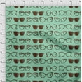 thumbnail image 3 of oneOone Cotton Jersey Sea Green Fabric Goggles Fashion Craft Projects Decor Fabric Printed By The Yard 58 Inch Wide, 3 of 4