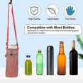 thumbnail image 5 of Soporte para botella de agua, portabotellas con correa ajustable para el hombro para deportes, senderismo y acampada, 2 uds., 5 of 5