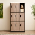 thumbnail image 4 of Ilios Innova | Casillero Locker 9 Puertas | Estilo Madera y Negro Mate | Cerradura de Seguridad, 4 of 9