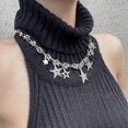 thumbnail image 5 of Collar de estrella hueca, collar de clavícula, joyería de moda, collar Y2k fresco y dulce, 5 of 5