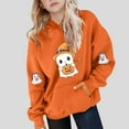 thumbnail image 2 of Makaor Cute Hoodie for Kids Girls Boys Halloween Pullover Sweatshirts Ghost Long Sleeve Coats Fleece Clothes Pockets, 2 of 4