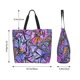 thumbnail image 5 of Fotbe Watercolor Butterflies Bolsa Tote Estética de Lona con Estampado para Mujer - Bolsa Reutilizable de Hombro Casual para Vacaciones, Compras, Trabajo y Gimnasio, 5 of 8