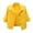 Yellow, variant on Unir Stretch Solid Tone Rolled Three Quarter Sleeve Cropped Denim Coat Women Lightweight Loose Button Front Layering Jacket 1PC S-XXL Plus Size Friendly