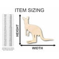 thumbnail image 2 of Unfinished Wood Kangaroo Silhouette - Craft- up to 46" DIY 18" / 3/4", 2 of 3