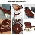 thumbnail image 6 of ELW 5-6 oz 2-2.4mm Nappa Oil Tanned & Waxy Finish Leather Belt Grade Straps  Size: 2.5"x72" 6.4x183cm  Burgundy Color  Full Grain Craftsman A/B Grade Natural Cowhide, DIY, Crafting, Strips, 6 of 7