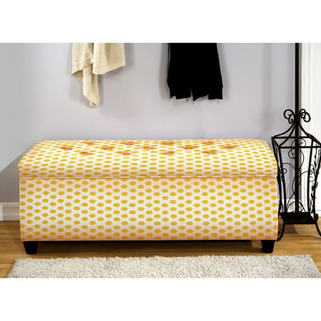Sole Designs The Sole Secret Jojo Yellow Shoe Storage Bench Large