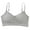 Gray, variant on Girls Sports Bra Kids Girls Solid Wire Free Adjustable Straps Bralettes Breathable Soft Stretchy Training Bras Girls Bras Black 10 Years-16 Years