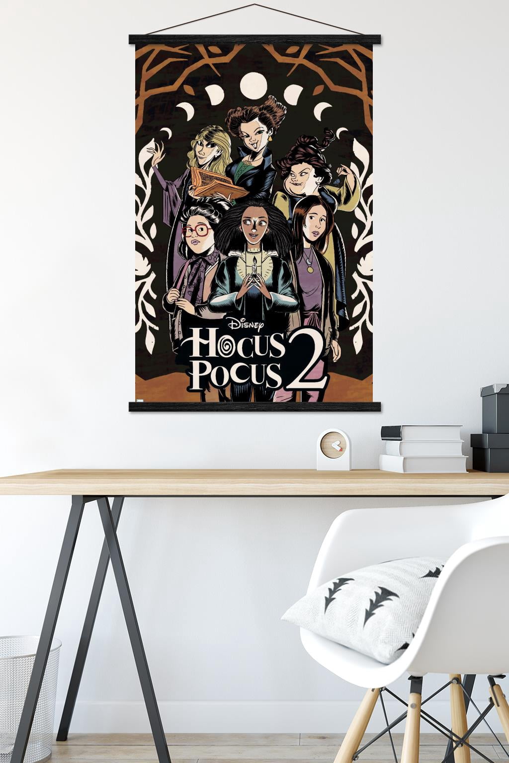 Disney Hocus Pocus 2 - Group Wall Poster with Magnetic Frame, 22.375" x 34"