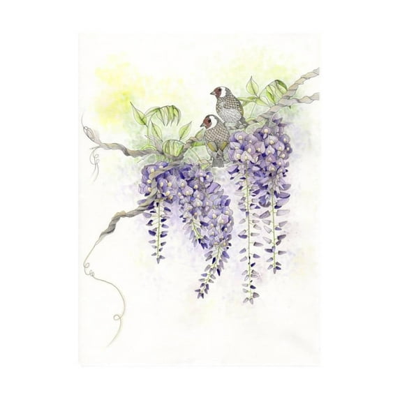 Wisteria, Animals Botanical Unframed Giclee Print Wall Art by The Tangled Peacock Sold by ArtCom
