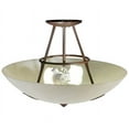 thumbnail image 5 of Meyda Tiffany 113275 18" W Essence Semi-Flushmount Ceiling Fixture - Cafe Noir / Alabaster, 5 of 5