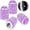 B-Purple, variant on Chasenew Bling Tire Valve Caps, 4 Pack Handmade Crystal Rhinestone Tire Caps Universal Bling Car Accessories for Women Dustproof Bling Valve Stem Caps Cover for Car/SUV/Motorcycle/Bike(Silver)