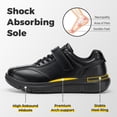 thumbnail image 4 of FitVille Men's Wide Slip-Resistant Diabetic Shoes for Men Arch Support Adjustable Dress Shoes for Swollen Foot, 4 of 8
