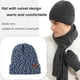 thumbnail image 4 of Bufanda guantes para pantalla táctil sombrero grande bufanda guantes conjunto gorro de calavera de punto grueso, 4 of 5