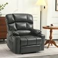thumbnail image 2 of MCombo Lay Flat Power Lift Recliner for Bariatric Elderly, Infinite Position, Faux Leather(Dark Grey), 2 of 11
