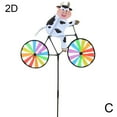 thumbnail image 1 of Animal Cycling Windmill Outdoor Decoration Insert Ground Windmill, 1 of 7