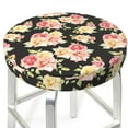 thumbnail image 6 of Goofa Rose Flowers Printed Stool Covers Round, Waterproof Round Bar Stool Covers Anti-Slip Round Bar Stool Seat Cover with Elastic Bands Durable -13 inch, 6 of 7