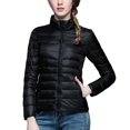 thumbnail image 1 of Chaqueta de plumón para mujer Abrigo de talla grande con cuello alto de invierno, 1 of 4
