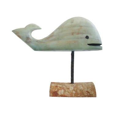 Beachcombers Whale Carved Wood Figure Figurine