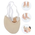 thumbnail image 3 of Zapato de baile elástico de media suela para mujer, ejercicio suave, zapatos de gimnasia rítmica, zapatillas, zapatos antideslizantes para danza del vientre para adultos (color de piel, S), 3 of 7