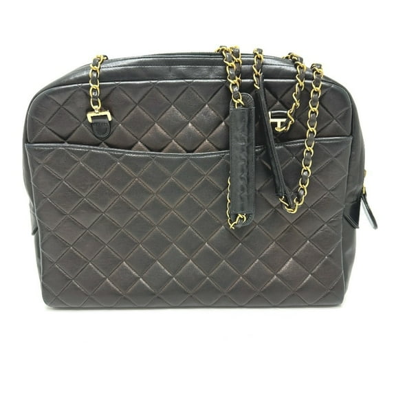 Pre-Owned CHANEL Vintage Matelasse Quilted CC Coco Mark Chain Shoulder Bag in... (Good)