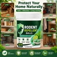 thumbnail image 5 of Rodent Repellent Balls, Natural Mint & Lime Scent Mouse Repellent for Rats & Mice, Plant-Based Deterrent, Safe for Pets & Family, Long-Lasting for Indoor/Outdoor, Home, Attic, Pantry,30 Pcs, 5 of 10