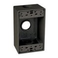 thumbnail image 2 of Hubbell Taymac SB375Z 1-Gang Weatherproof Box with Three 0.37 in. Outlets, Bronze, 2 of 2
