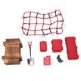 thumbnail image 1 of RC Car Simulated Decorations Tools, Realistic Combine Freely Suitcase Luggage Net Shovel Set Practical  For SCX10 90046 For SCX10 90047 ANGGREK Rojo, 1 of 8