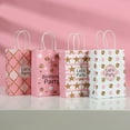 thumbnail image 5 of Party Supplies With Handle Birthday Party for Wedding Flower Love Kraft Paper Bag Gift Bag Let's Party Printed L 2, 5 of 8