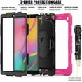thumbnail image 4 of Rugged Shockproof Protective Case with Kickstand and Shoulder Strap for Samsung Galaxy A7 10.4" 2020 Tablet (SM-T500/T505/T510), 4 of 5