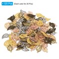 thumbnail image 3 of Uxcell Leaf Pendants Metal Tree Leaf Beads Bulk Leaves Charm Mesh for Jewelry Making, 120 Pack, 3 of 6