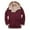 Red, variant on Somuwie Clearance Men's Warm Thickened Zipper Lapel Long Sleeve Hooded Casual Coat/Jacket