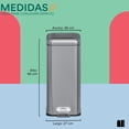 thumbnail image 4 of Mubson Bote de Basura Cuadrado 30 L de Acero Inoxidable con Pedal Pubel, 4 of 7