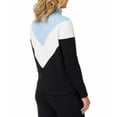 thumbnail image 3 of FILA Women's 1/4 Zip Pullover (Black, Blue & White; XX-Large), 3 of 4