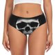 thumbnail image 1 of Balery Black White Hat Skull Ropa Interior de Algodón para Mujer con Dibujo – Braguitas Cómodas y Elásticas, Estilo Clásico-4X-Large, 1 of 6
