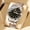Two-tone black-faced man, variant on Men's watch, stainless steel quartz watch, business dual calendar waterproof men's watch, men's wristwatch