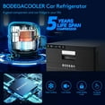 thumbnail image 5 of BODEGA 12V Car Refrigerator Freezer, 33 Quart Drawer Fridge with APP Control, Portable Cooler for RV, Truck, Van, SUV, Camping, Tailgating & Road Trips (-4°F to 68°F), 12 Volt DC Power, 5 of 11