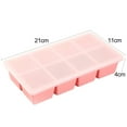 thumbnail image 5 of Mdesiwst Silicone Ice Cube Mold Ice Cube Mold 6/8 Grids Silicone Ice Making Tray Easy Release Large Square Cube Mold for Home Kitchen Ice Cube Tray, 5 of 8