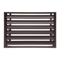 thumbnail image 6 of Aluminum Alloy Air Conditioner Fence Screen for Outdoor with Top Storage Shelf 39*20*28" Coffee, 6 of 9