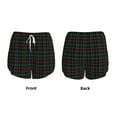 thumbnail image 6 of Goofa Buffalo Plaid Dark Green Printed Women 2 in 1 Running Shorts,Quick Dry Athletic Workout Shorts,High Waisted Athletic Shorts with Liner Pockets-X-Large, 6 of 9
