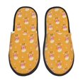thumbnail image 2 of KLL Cute Popcorn Slippers for Women Men House Slip on Indoor Outdoor Bedroom Furry Fleece Lined Ladies Comfy Anti-Skid Rubber Hard Sole-Large, 2 of 8