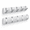 White, variant on 2 Pack Wall Mounted Coat Rack 5 Foldable Hooks Black