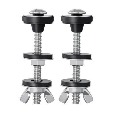 Heavy Duty Universal Toilet Tank to Bowl Bolt Kit 2 Pack with Durable Gaskets