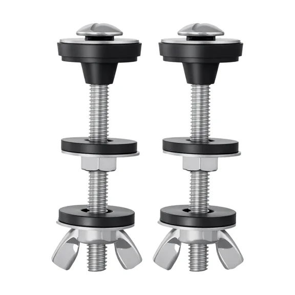 Heavy Duty Universal Toilet Tank to Bowl Bolt Kit 2 Pack with Durable Gaskets