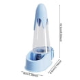 thumbnail image 5 of PrimeGo Parrot Water Feeder 125ml Bottle Automatic Water Dispenser Birdcage Water Dispenser Bird Feeder with Anti-Splash Base for Horizontal And Vertical Cage Wires, 5 of 6