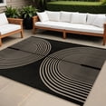 thumbnail image 1 of Alfombra Rugalia Easy Yute para interiores y exteriores, 160 x 200 cm, color negro, 1 of 7