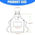 thumbnail image 5 of lanema Professional Work Apron Heavy Duty Canvas Apron For Coffee Shop Salon Gardening, 5 of 12