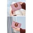 thumbnail image 4 of MINKUROW Women's Rfid Small Bifold Leather Wallet Ladies Mini Zipper Coin Purse id card Pocket,Slim Compact Thin, 4 of 6